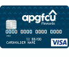 APGFCU rewards card in blue