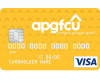 A P G F C U Platinum Preferred Share Secured card in yellow