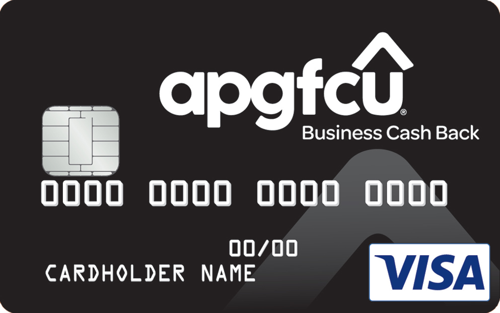 A P G F C U business visa card in black