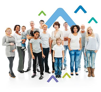 group of people smiling