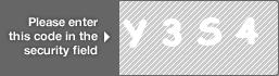 captcha code for visual authentication  letter Y number 3 letter S number 4