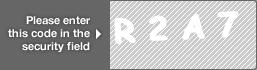 captcha code for visual authentication  letter R number 2 letter A number 7