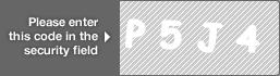 Enter this captcha code for authentication  letter P number 5 letter J number 4