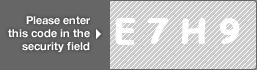 captcha code for visual authentication  letter E number 7 letter H number 9