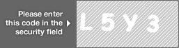 captcha code for visual authentication  letter L number 5 letter Y number 3