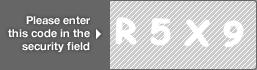 captcha code for visual authentication  letter R number 5 letter X number 9