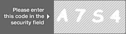 captcha code for visual authentication  letter A number 7 letter S number 4