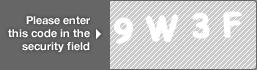 captcha code for visual authentication  number 9 letter W number 3 letter F