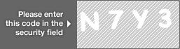captcha code for visual authentication  letter N number 7 letter Y number 3