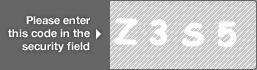 captcha code for visual authentication  letter Z number 3 letter S number 5