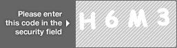 captcha code for visual authentication  letter H number 6 letter M number 3