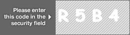 captcha code for visual authentication  letter R number 5 letter B number 4