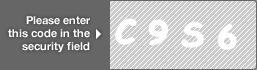 captcha code for visual authentication  letter C number 9 letter S number 6