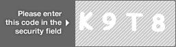 captcha code for visual authentication  letter K number 9 letter T number 8
