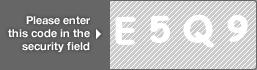captcha code for visual authentication  letter E number 5 letter Q number 9