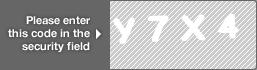 captcha code for visual authentication  letter Y number 7 letter X number 4