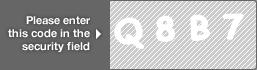 captcha code for visual authentication  letter Q number 8 letter B number 7