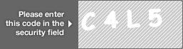 captcha code for visual authentication  letter C number 4 letter L number 5