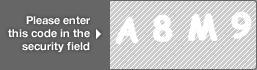 captcha code for visual authentication  letter A number 8 letter M number 9