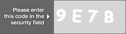 captcha code for visual authentication  number 9 letter E number 7 letter B