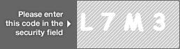 captcha code for visual authentication  letter L number 7 letter M number 3