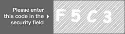 captcha code for visual authentication  letter F number 5 letter C number 3