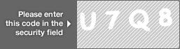 captcha code for visual authentication  letter U number 7 letter Q number 8