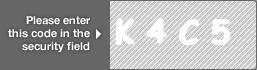 captcha code for visual authentication   letter K number 4 letter C number 5