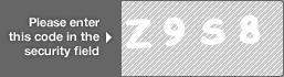captcha code for visual authentication  letter Z number 9 letter S number 8