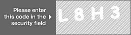 captcha code for visual authentication  letter L number 8 letter H number 3