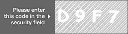 captcha code for visual authentication  letter D number 9 letter F number 7