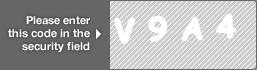 captcha code for visual authentication  letter V number 9 letter A number 4