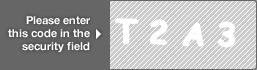 captcha code for visual authentication  letter T number 2 letter A number 3
